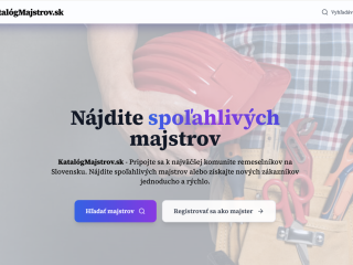 Predám web KatalógMajstrov.sk – katalóg remeselníkov - [27.8. 2026]